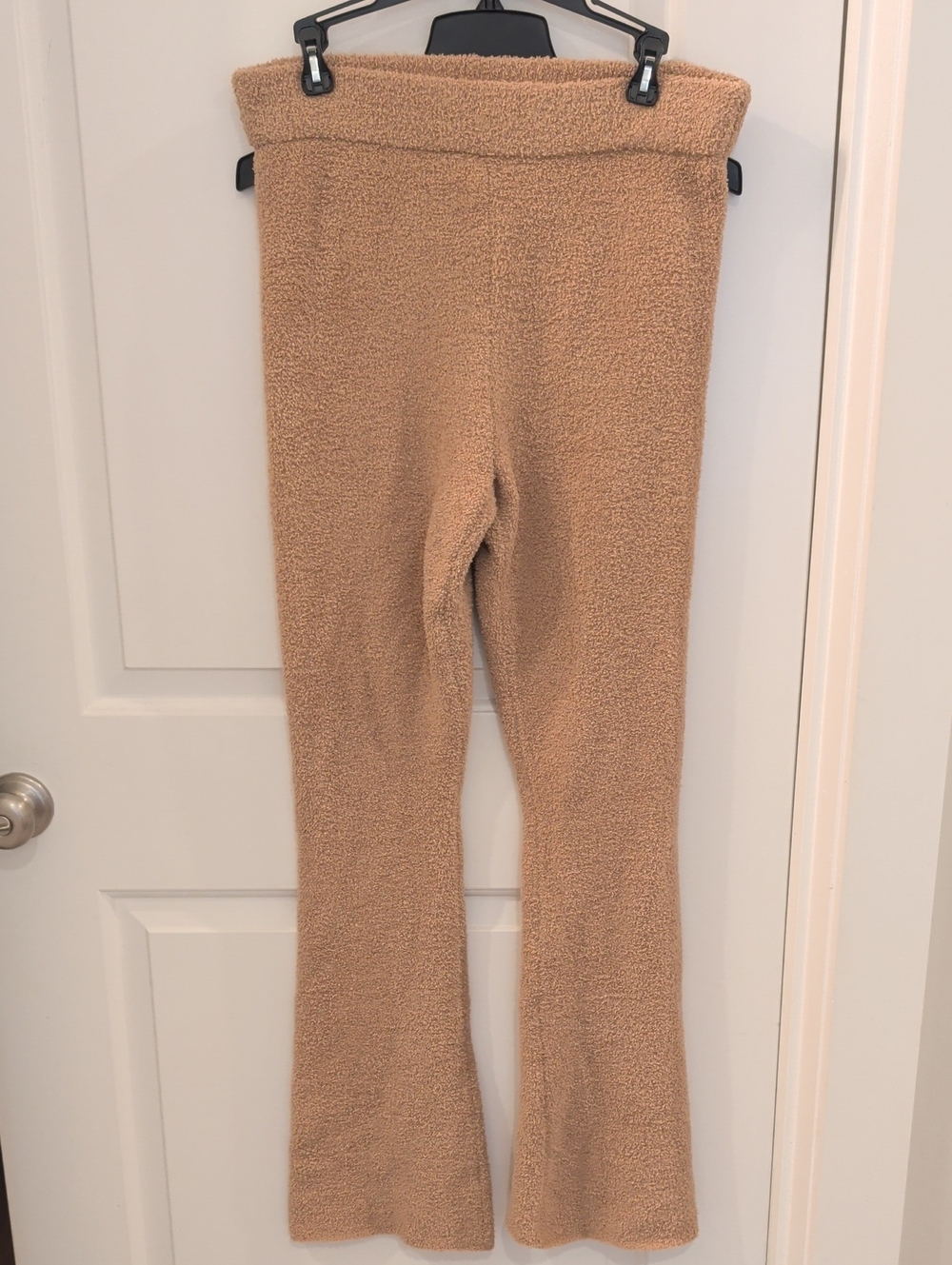 Victoria's Secret On Point Fuzzy Tan Pants Bootcut Lounge Cozy Comfy